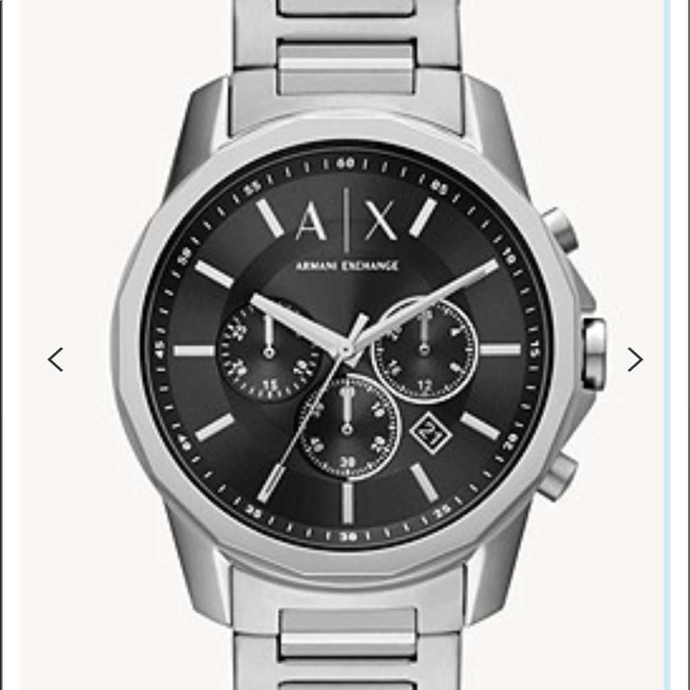 Armani Exchange Chronograph Stainless Steel Watch NWT